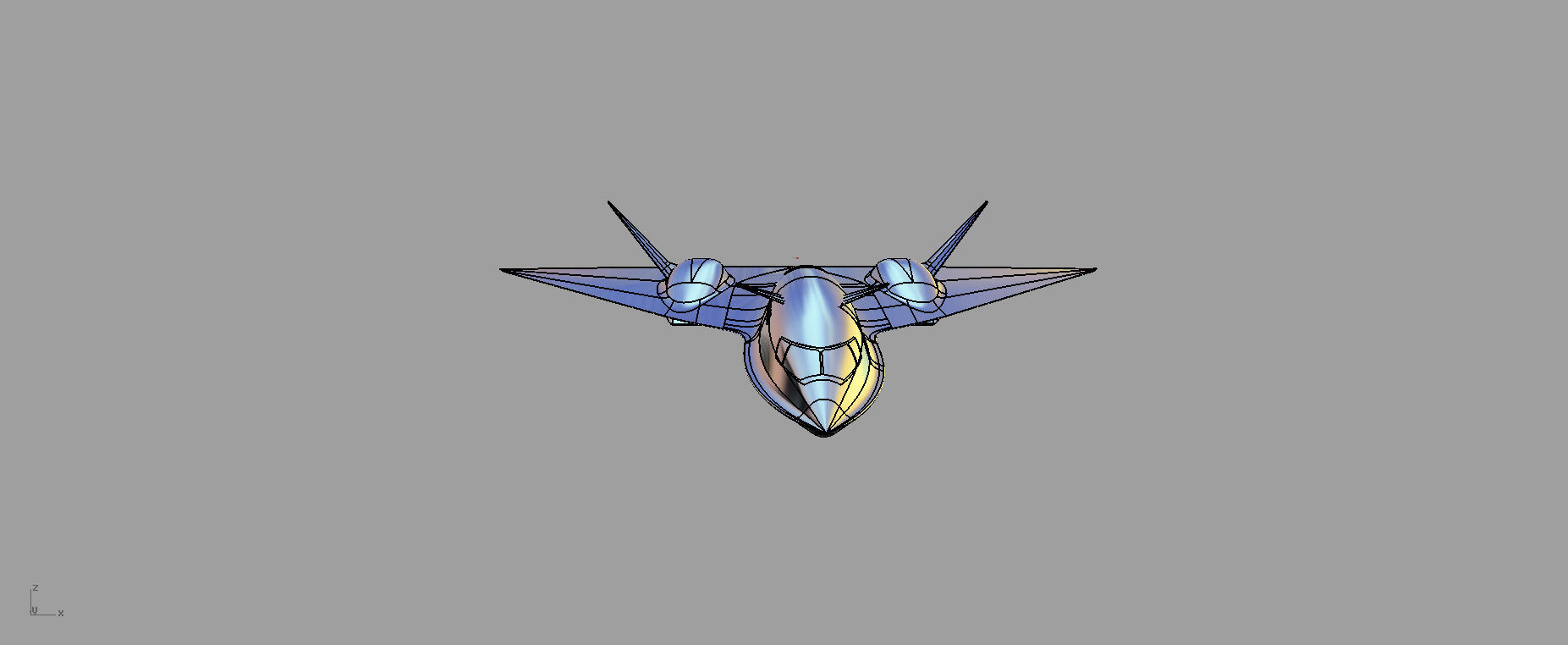 Aqsst MK2 Supersonic business jet Free 3D model_9