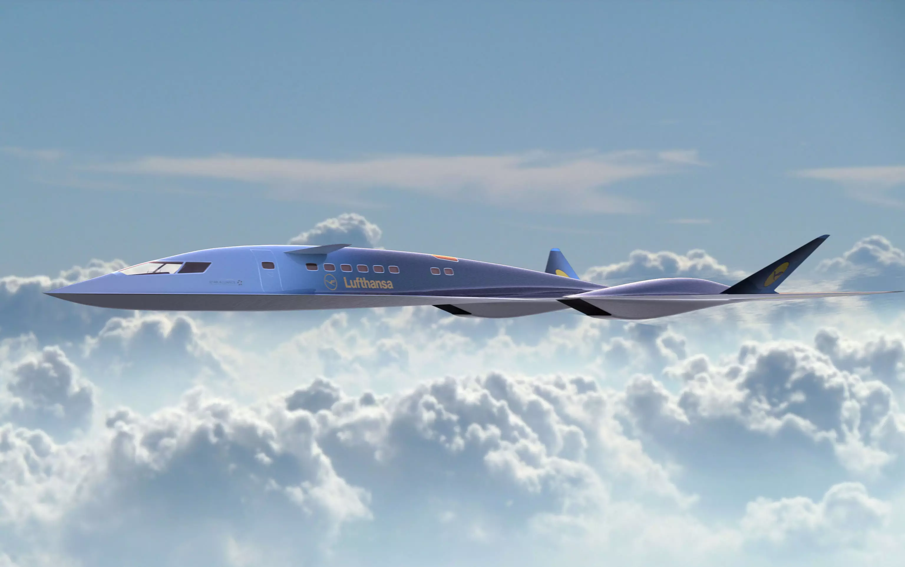 Aqsst MK2 Supersonic business jet Free 3D model_0