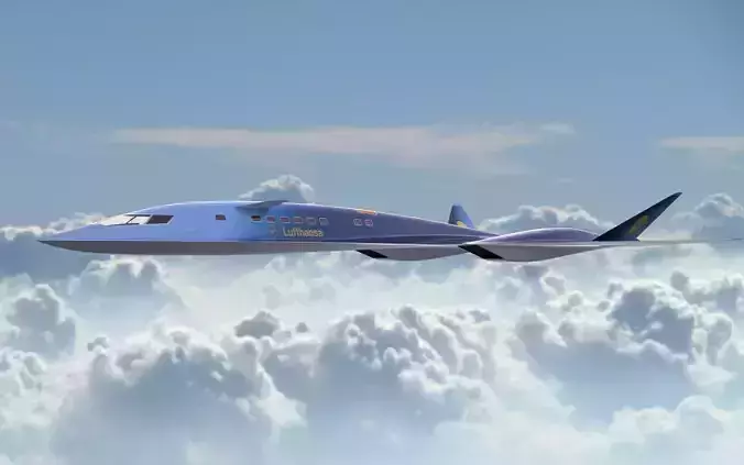 Aqsst MK2 Supersonic business jet Free 3D model