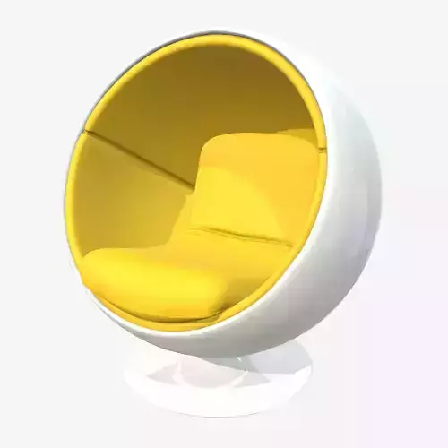 Ball Chair Low-poly 3D model
