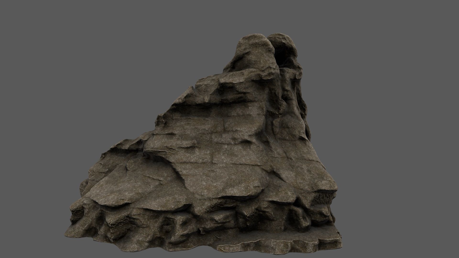 mountain 2 rock Low-poly 3D model_7
