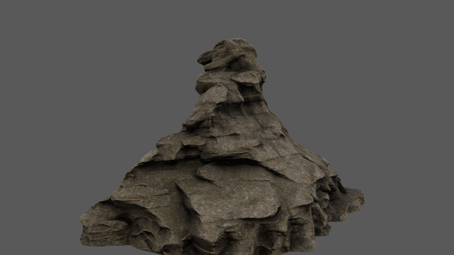 mountain 2 rock Low-poly 3D model_8