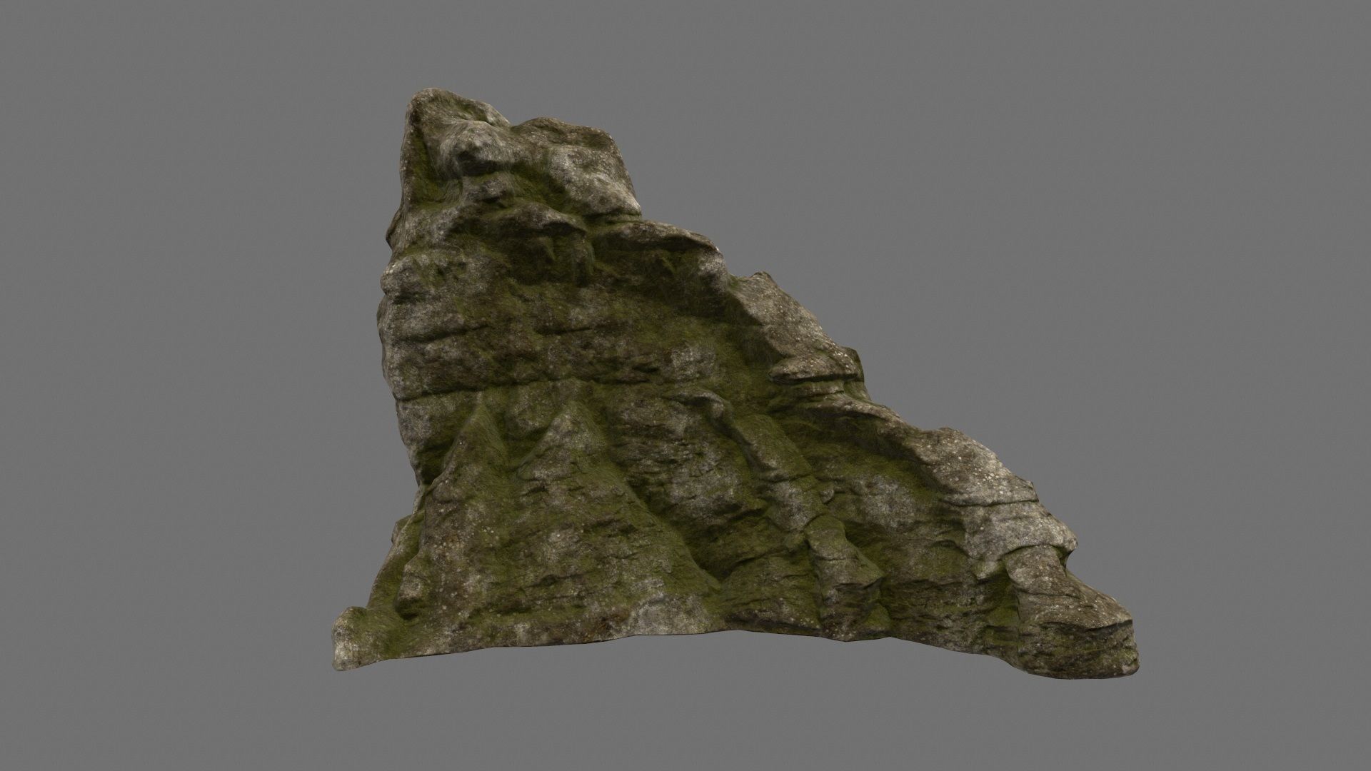 mountain 3 rock Low-poly 3D model_4