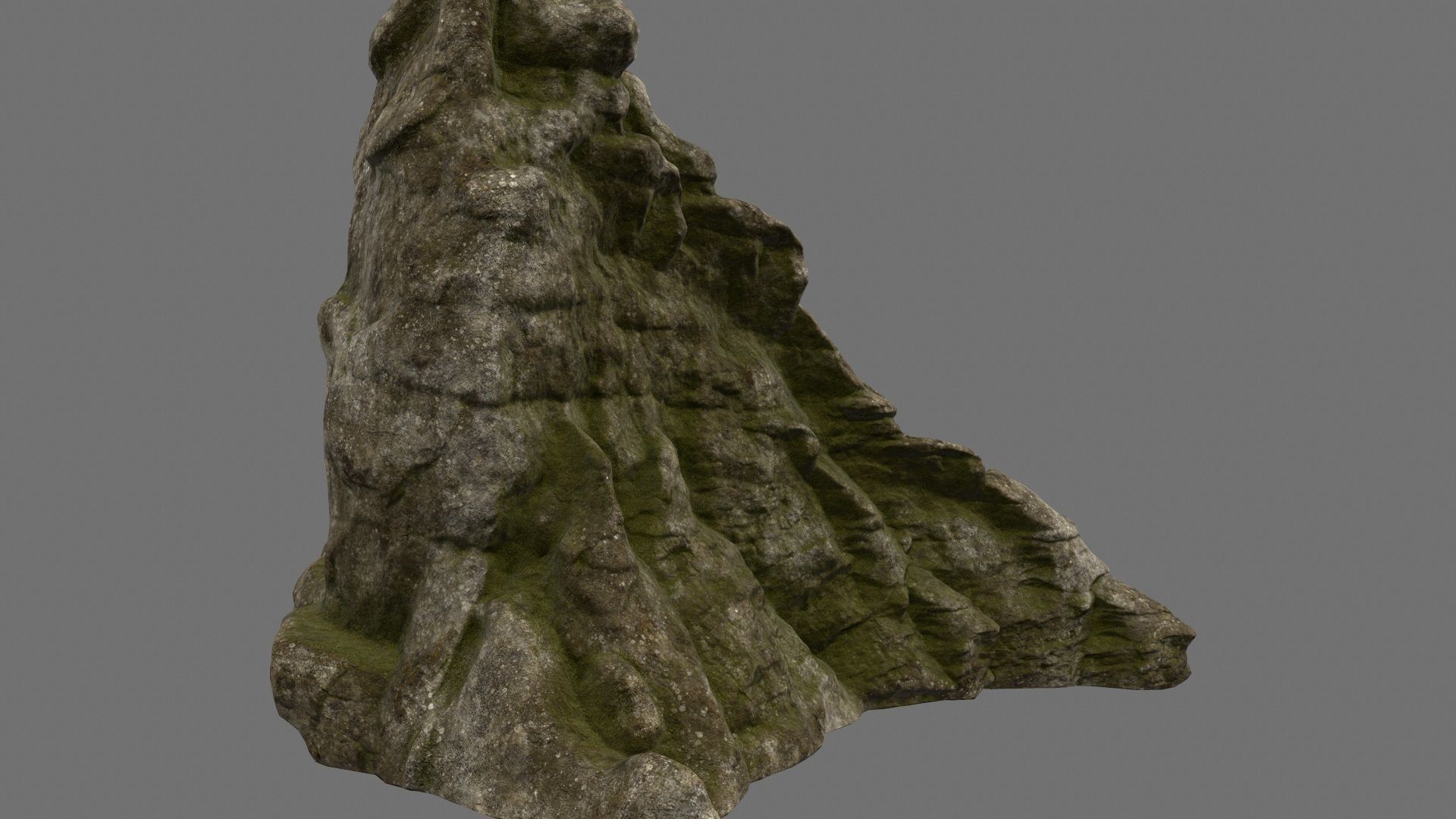 mountain 3 rock Low-poly 3D model_3