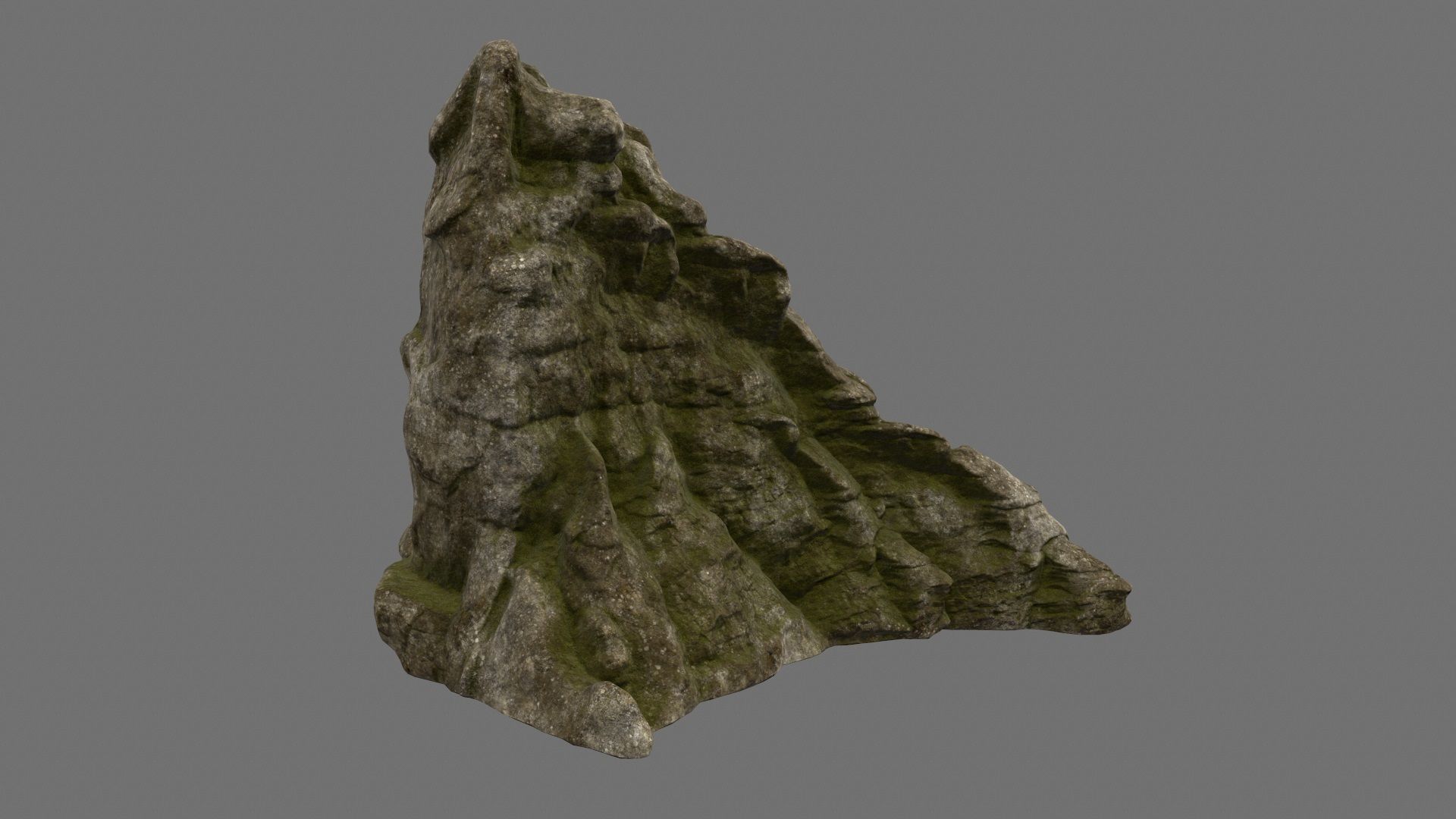 mountain 3 rock Low-poly 3D model_5