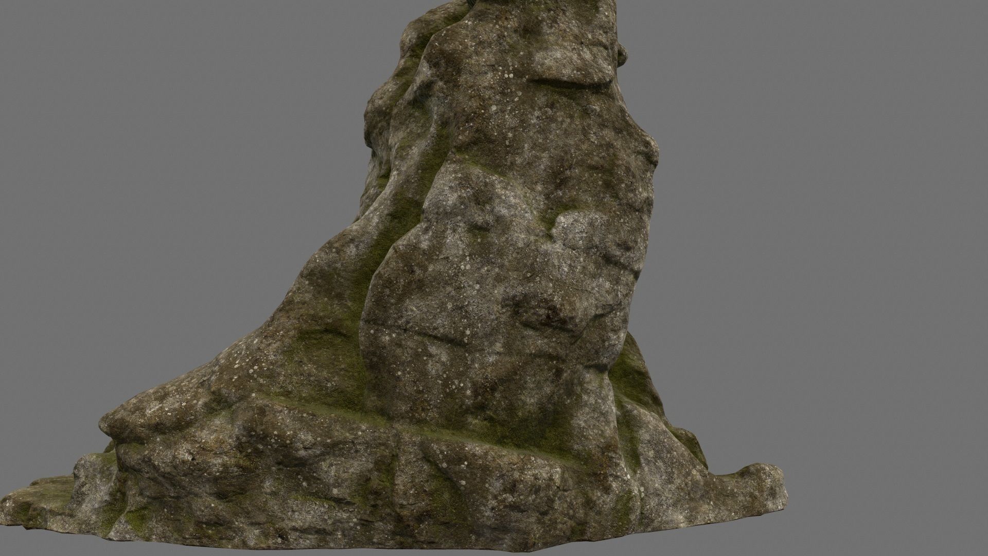 mountain 3 rock Low-poly 3D model_2