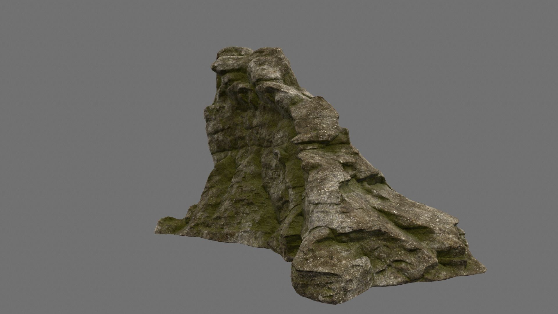 mountain 3 rock Low-poly 3D model_11
