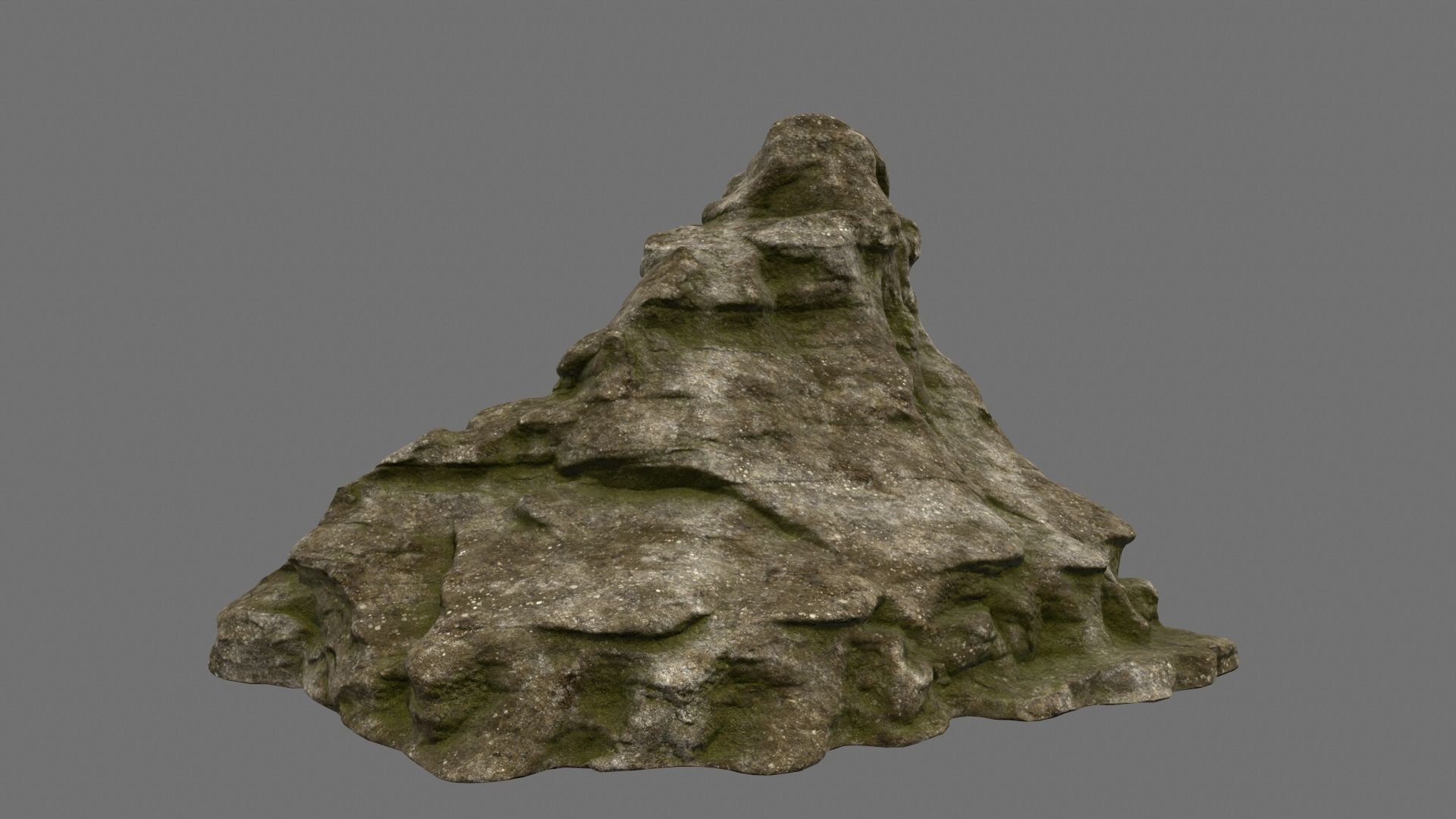 mountain 3 rock Low-poly 3D model_9