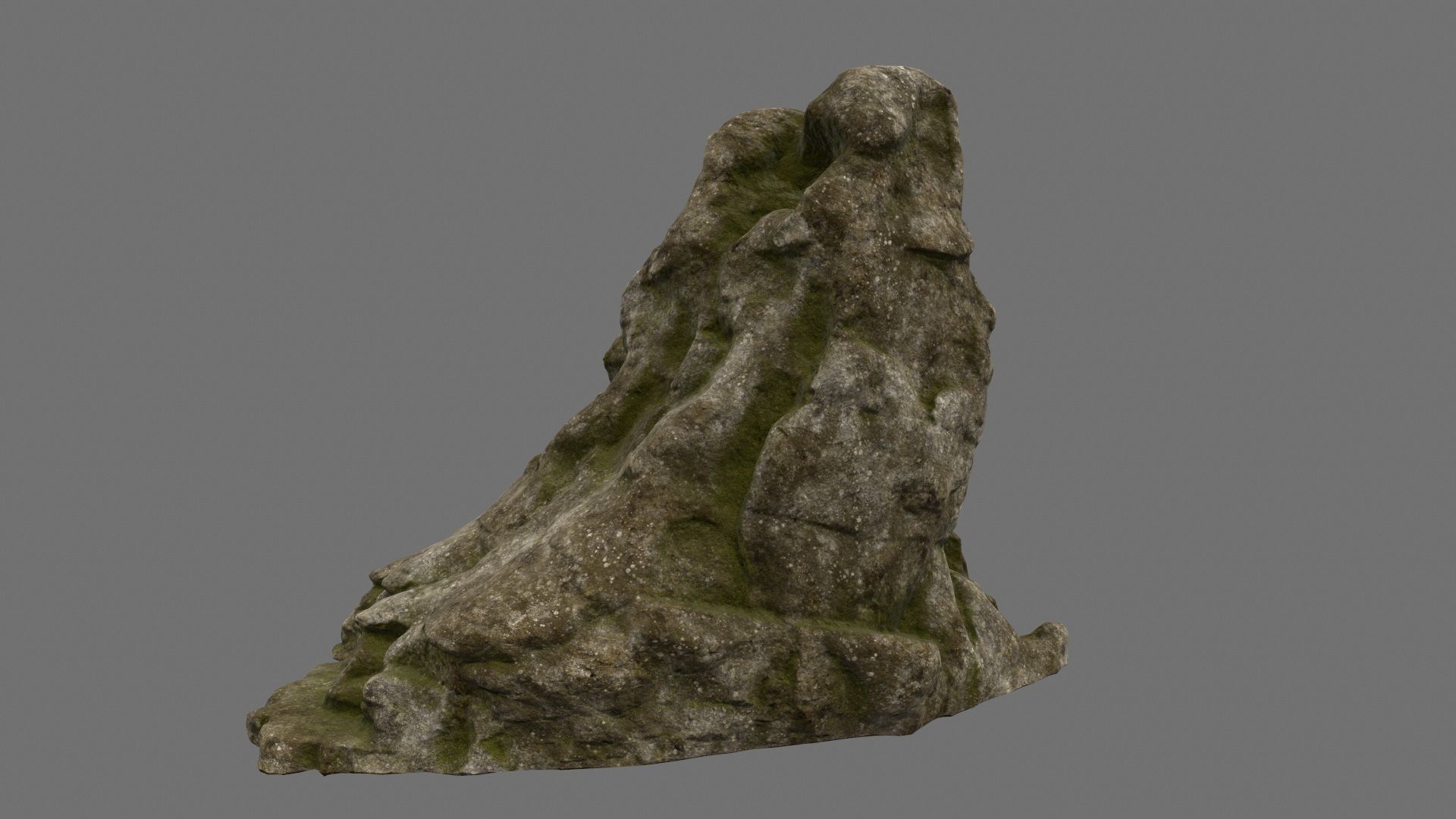 mountain 3 rock Low-poly 3D model_7