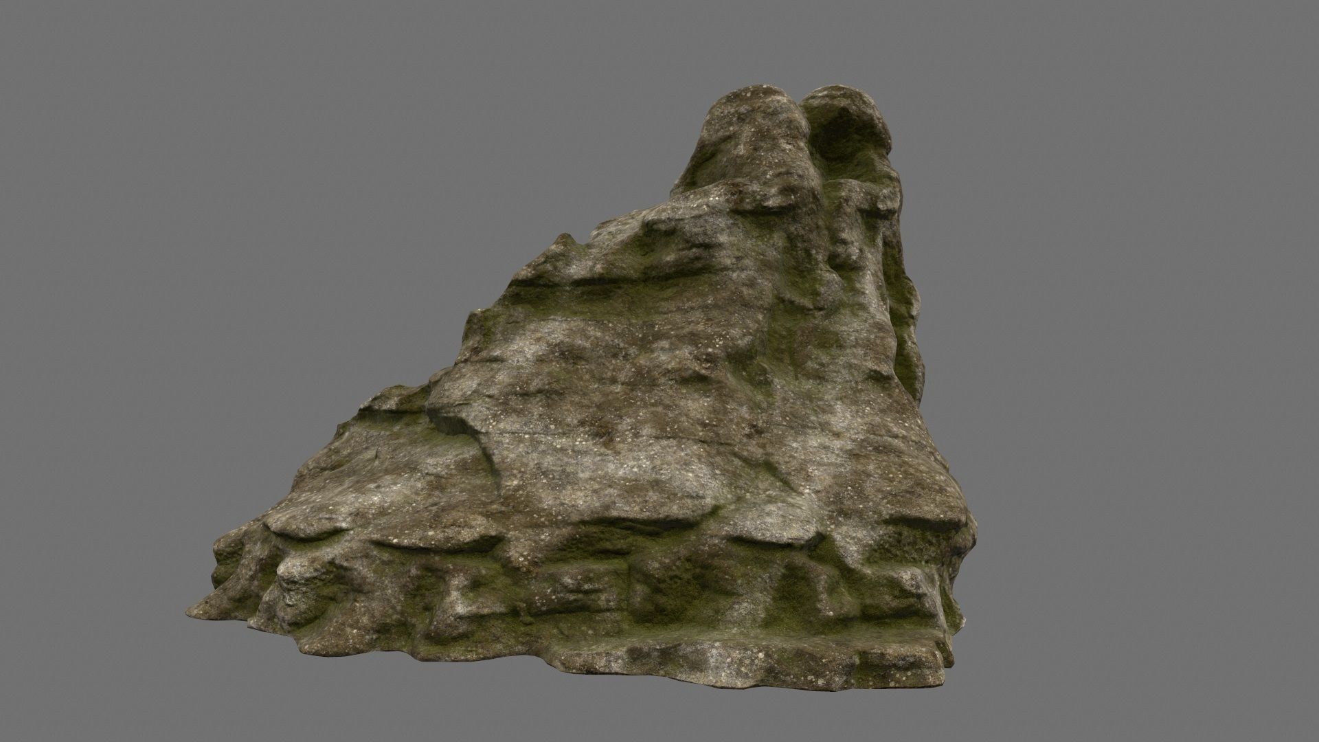 mountain 3 rock Low-poly 3D model_8