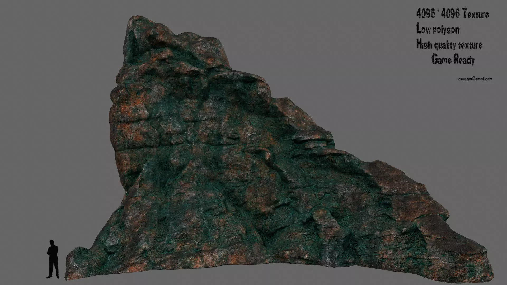 mountain 13 Low-poly 3D model_0