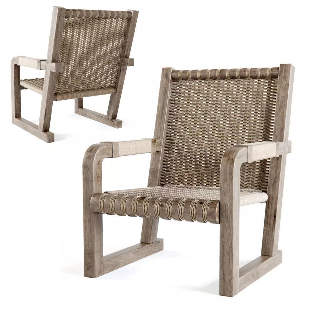 Wicker chair 3D model