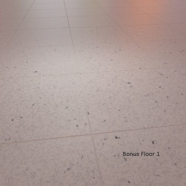 Floor with 5 procedural floor shaders 3D model_25