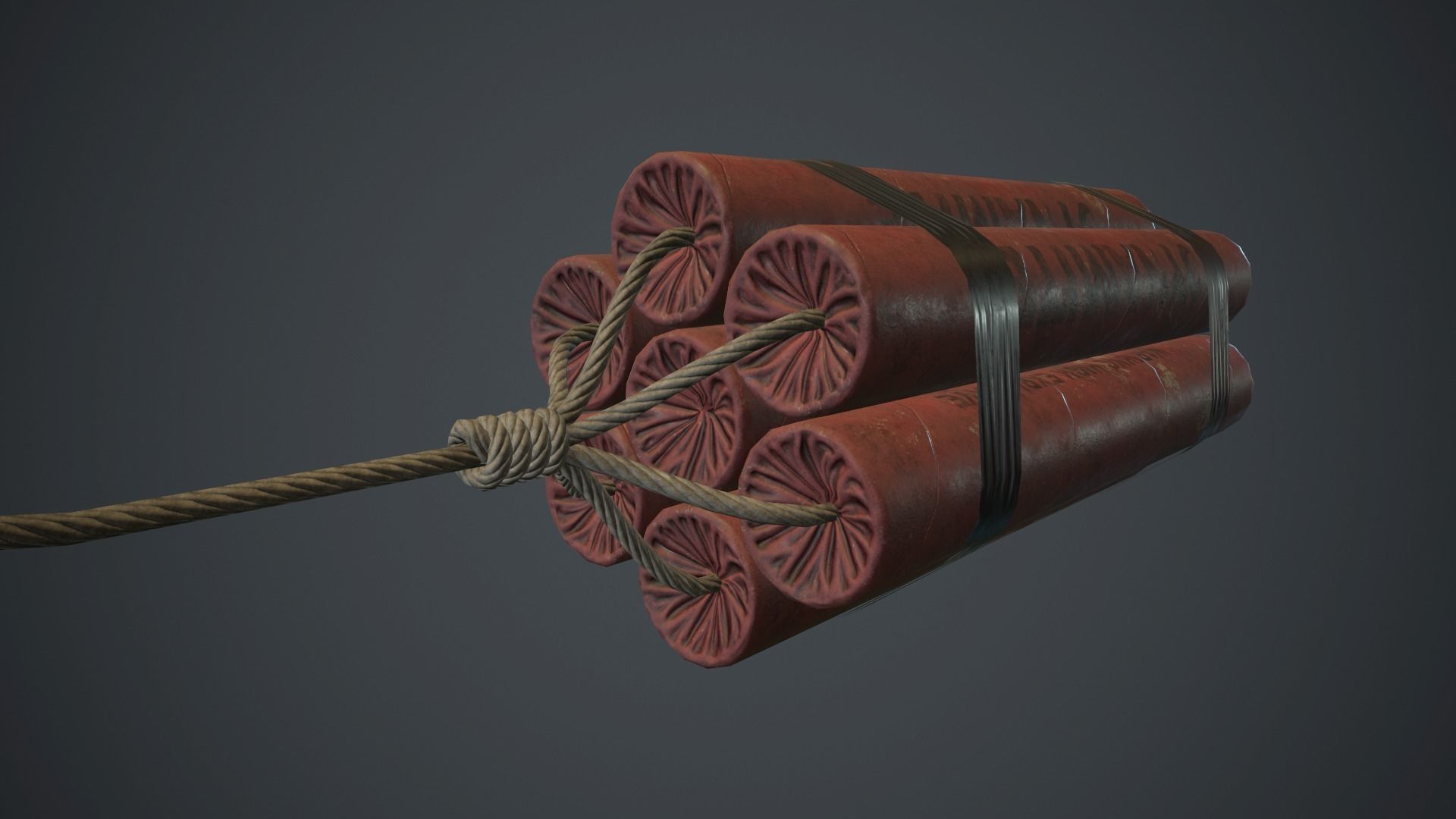 7 Dynamite Pack PBR Game Ready Low-poly 3D model_4
