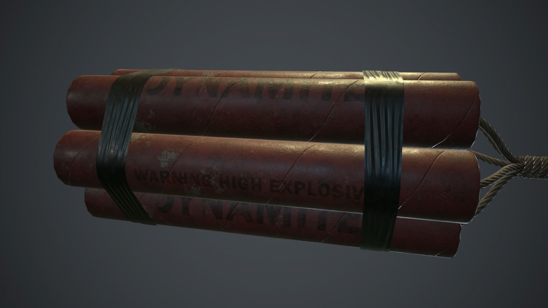 7 Dynamite Pack PBR Game Ready Low-poly 3D model_11