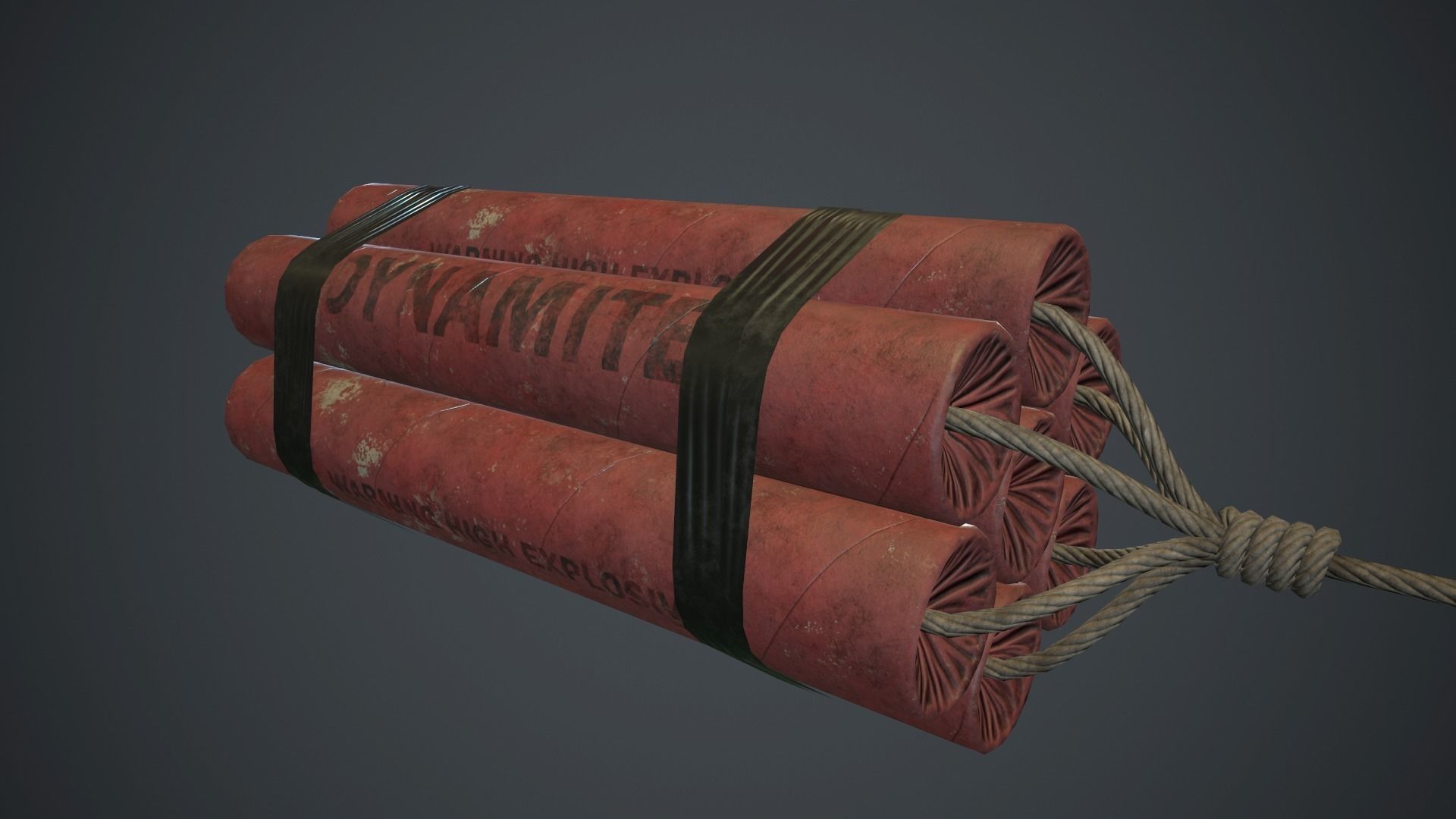 7 Dynamite Pack PBR Game Ready Low-poly 3D model_2