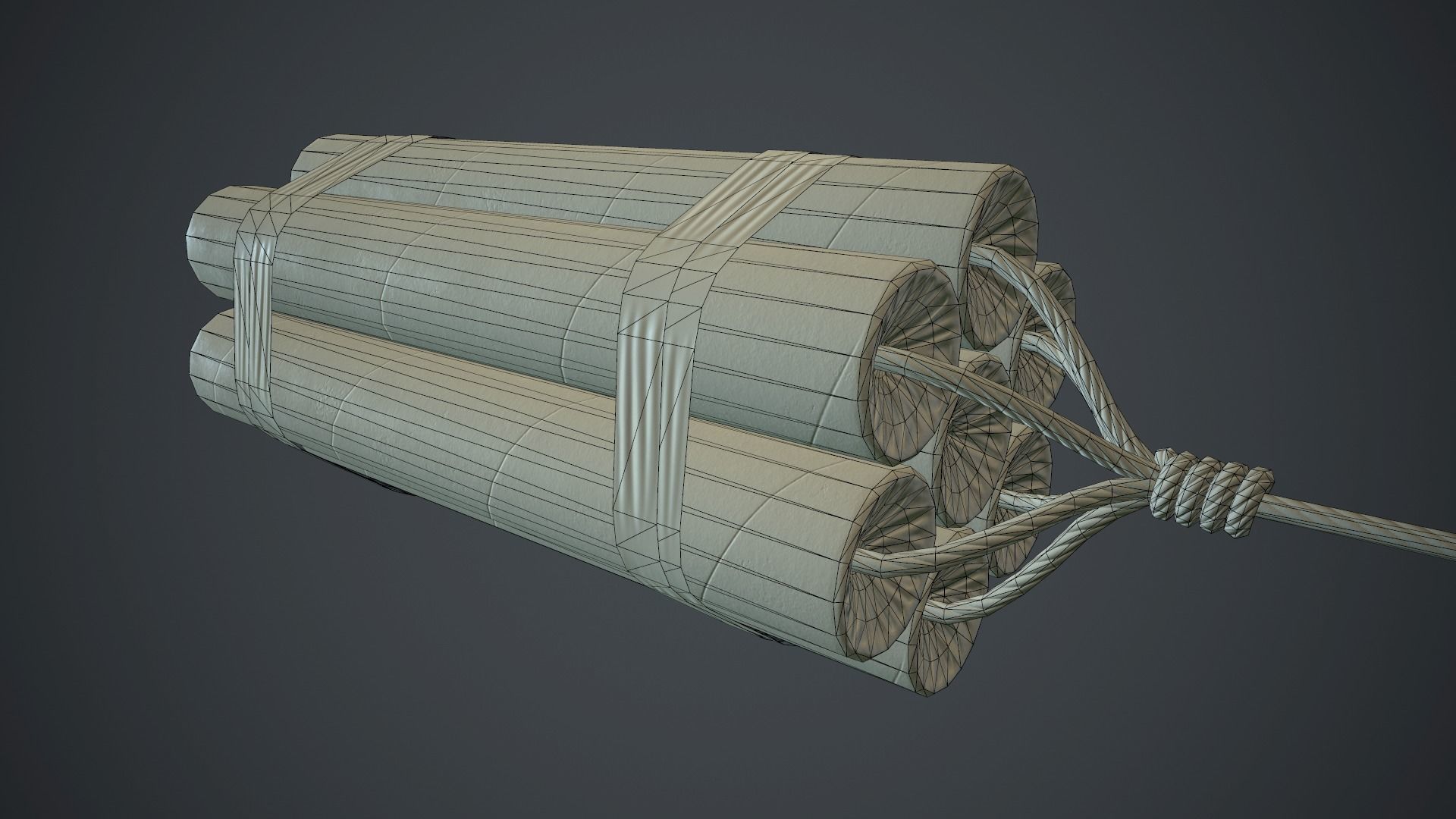 7 Dynamite Pack PBR Game Ready Low-poly 3D model_15