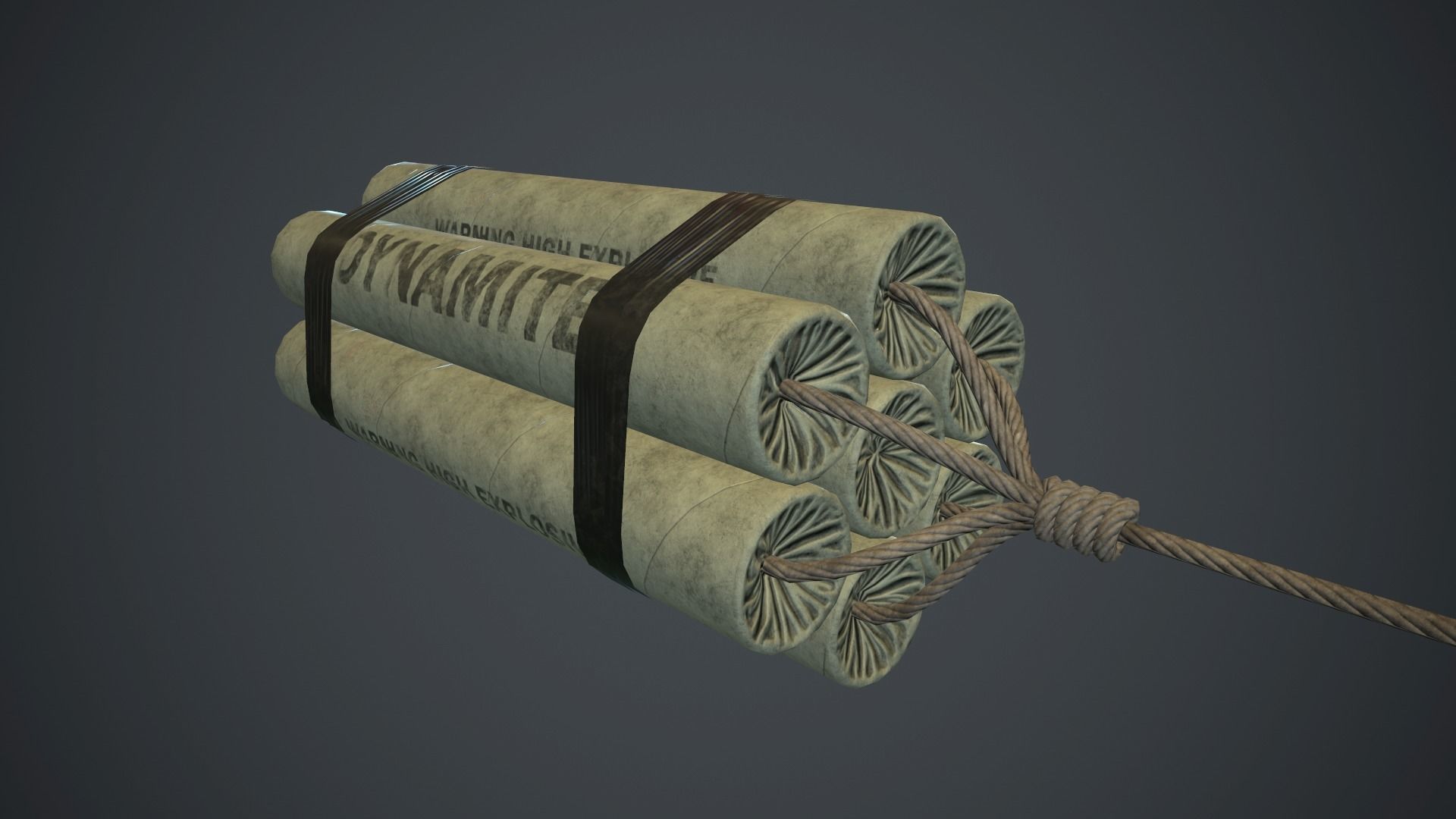 7 Dynamite Pack PBR Game Ready Low-poly 3D model_12
