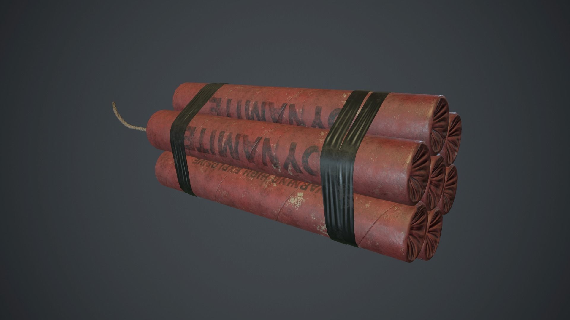 7 Dynamite Pack PBR Game Ready Low-poly 3D model_7