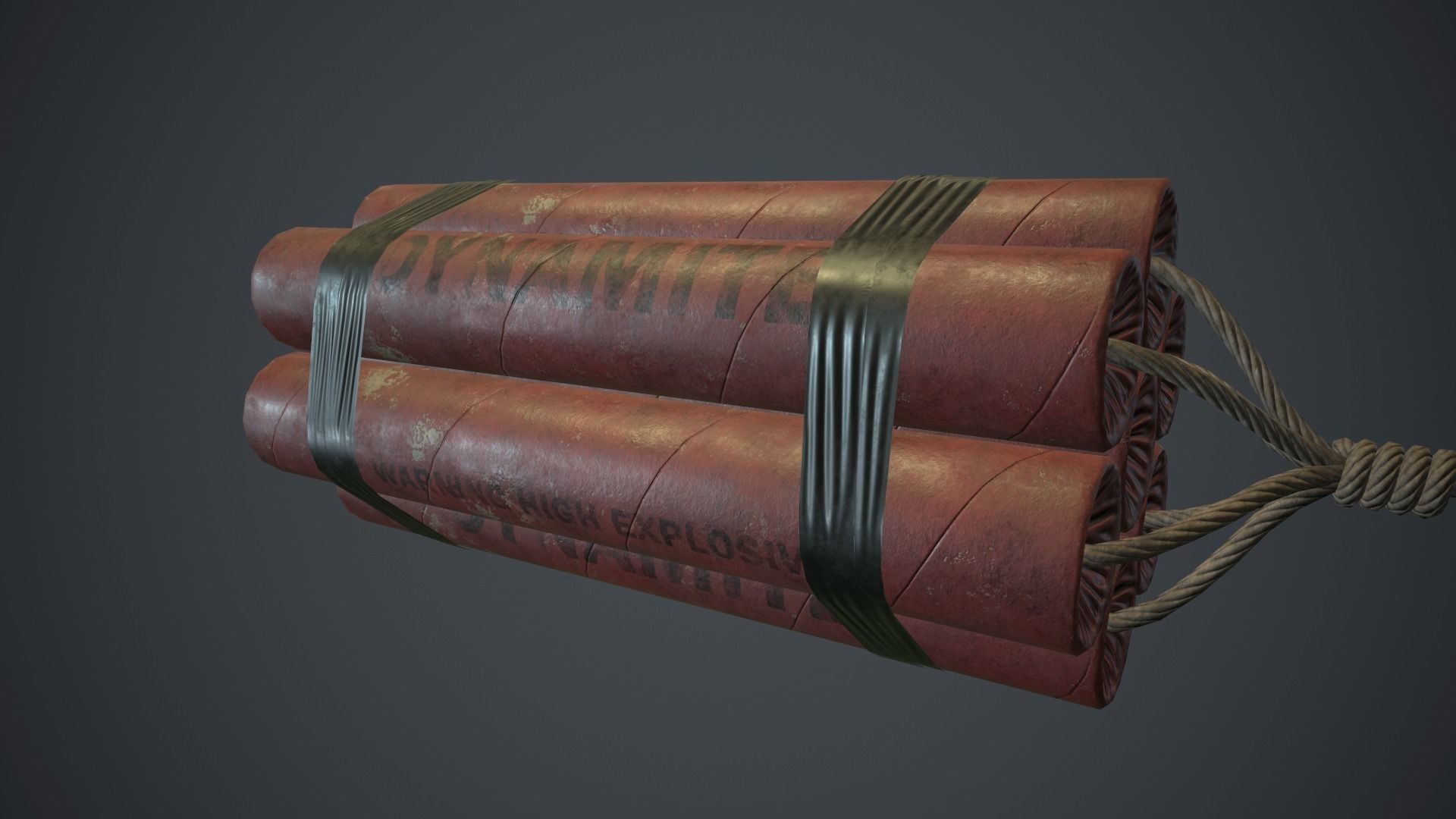 7 Dynamite Pack PBR Game Ready Low-poly 3D model_1