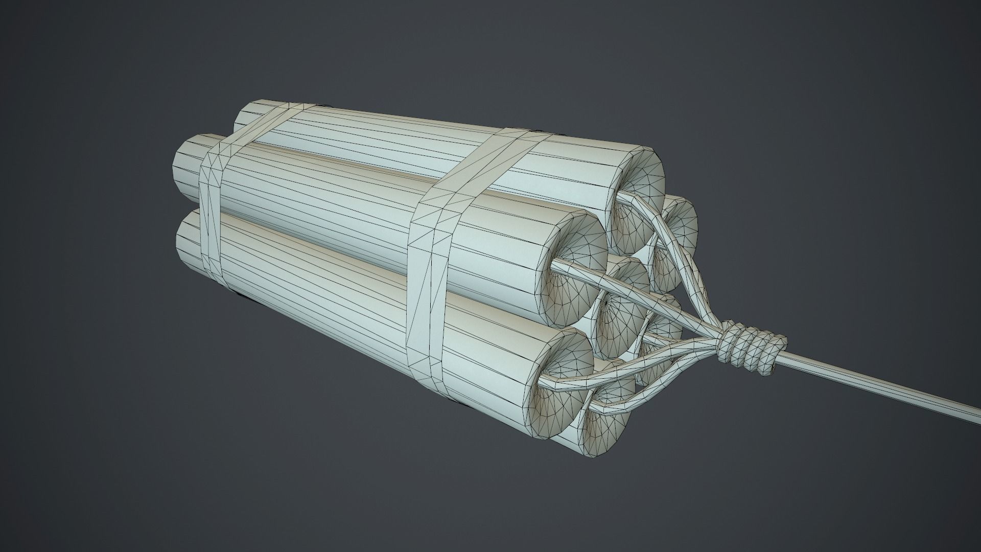 7 Dynamite Pack PBR Game Ready Low-poly 3D model_17