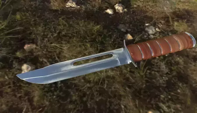 game weapon - knife Free 3D model
