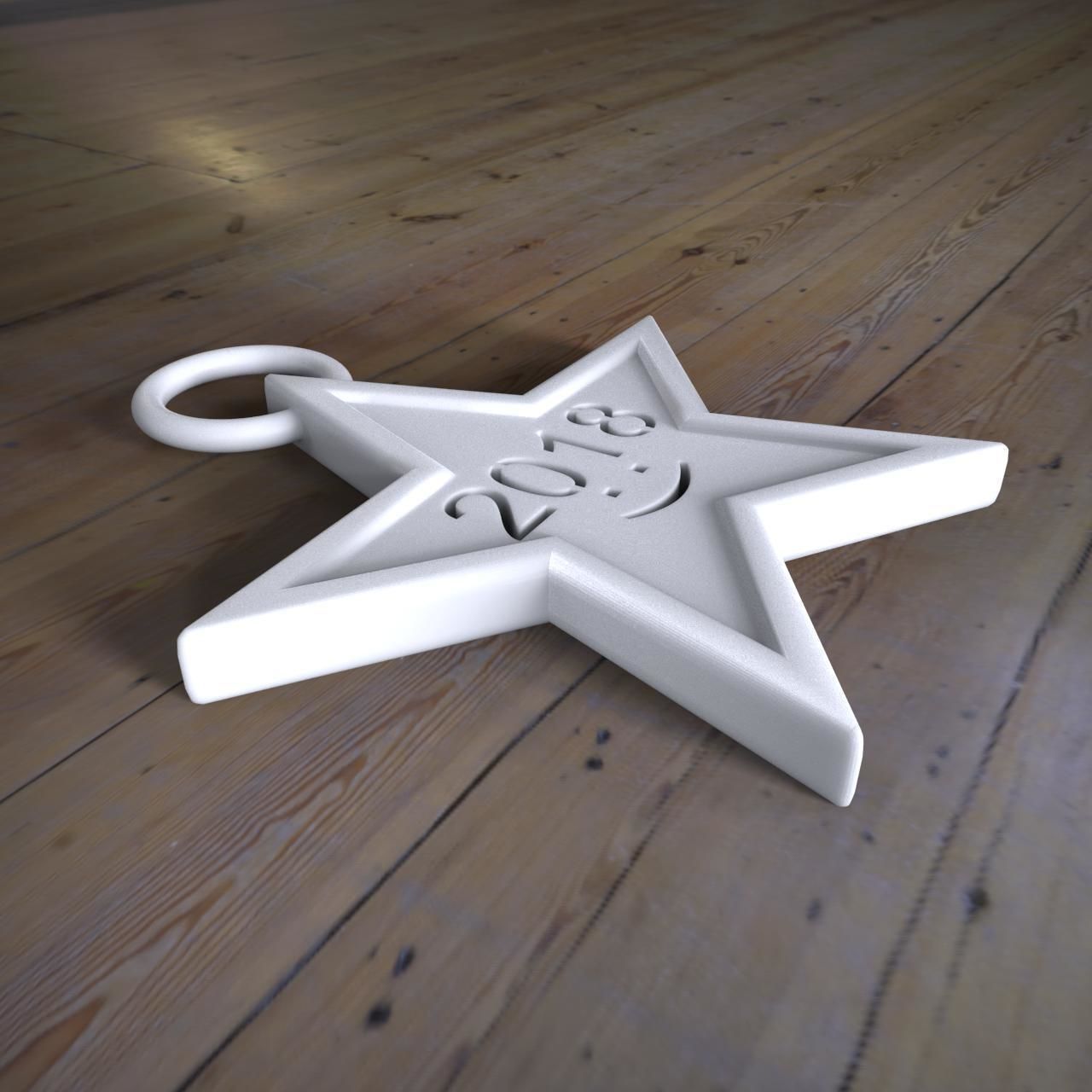 Star - New Year 2018 Decoration 3D print model_1