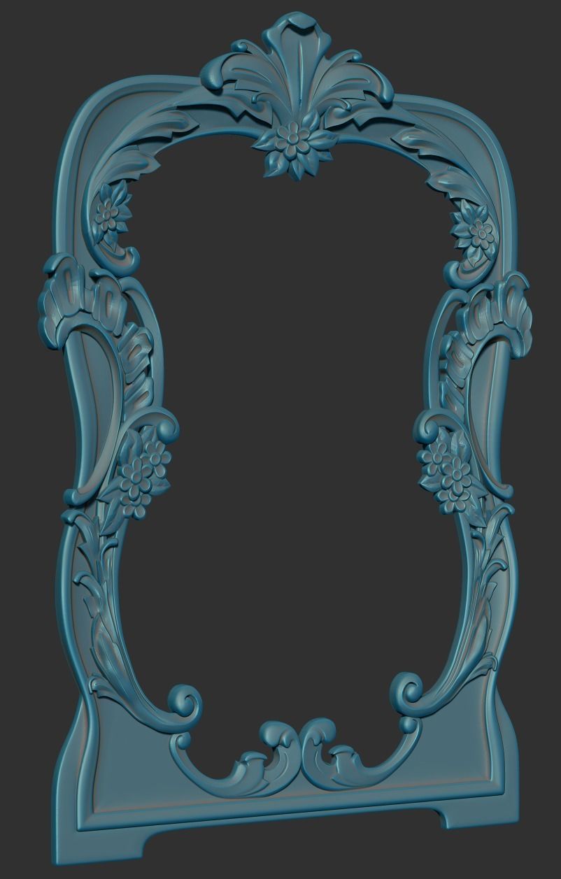the frame for the mirror boroko 3D print model_3