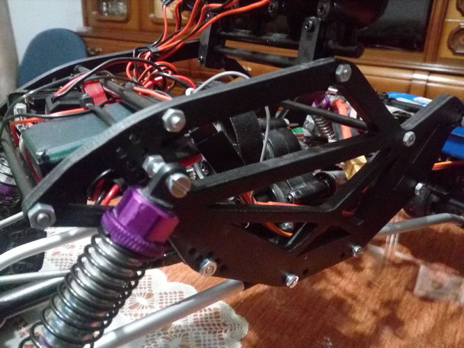 Rc crawler chassis  3D print model 5