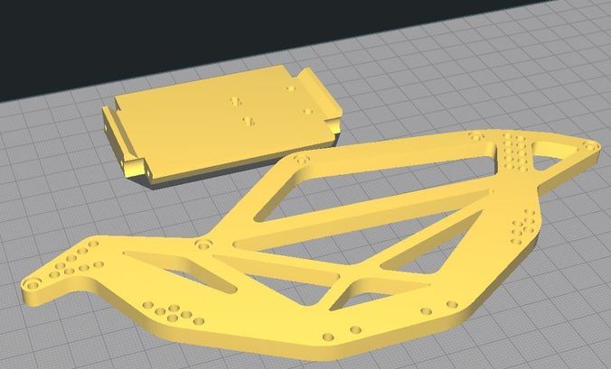 Rc crawler chassis  3D print model 3