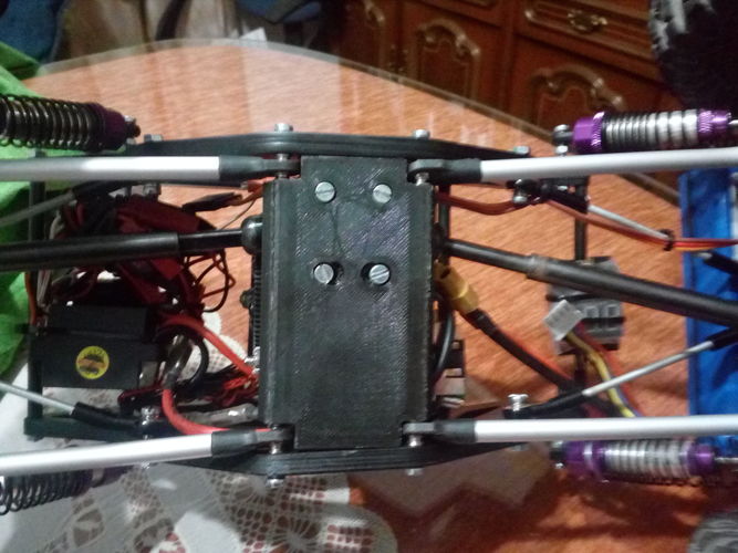 Rc crawler chassis  3D print model 6