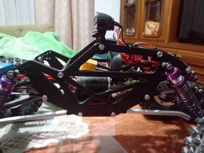 Rc crawler chassis  3D print model 2