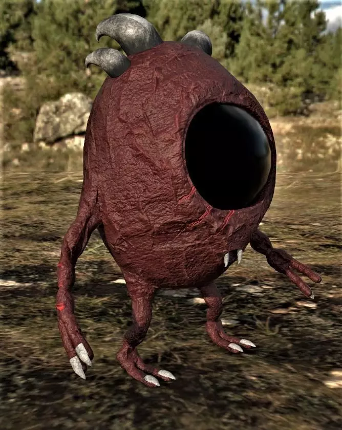 mogo creature game ready Low-poly 3D model
