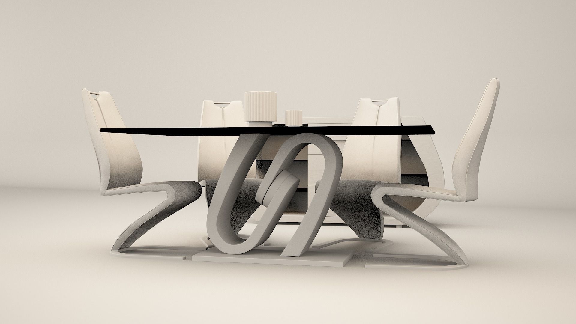 dining table new model render ready vray  3D model_5