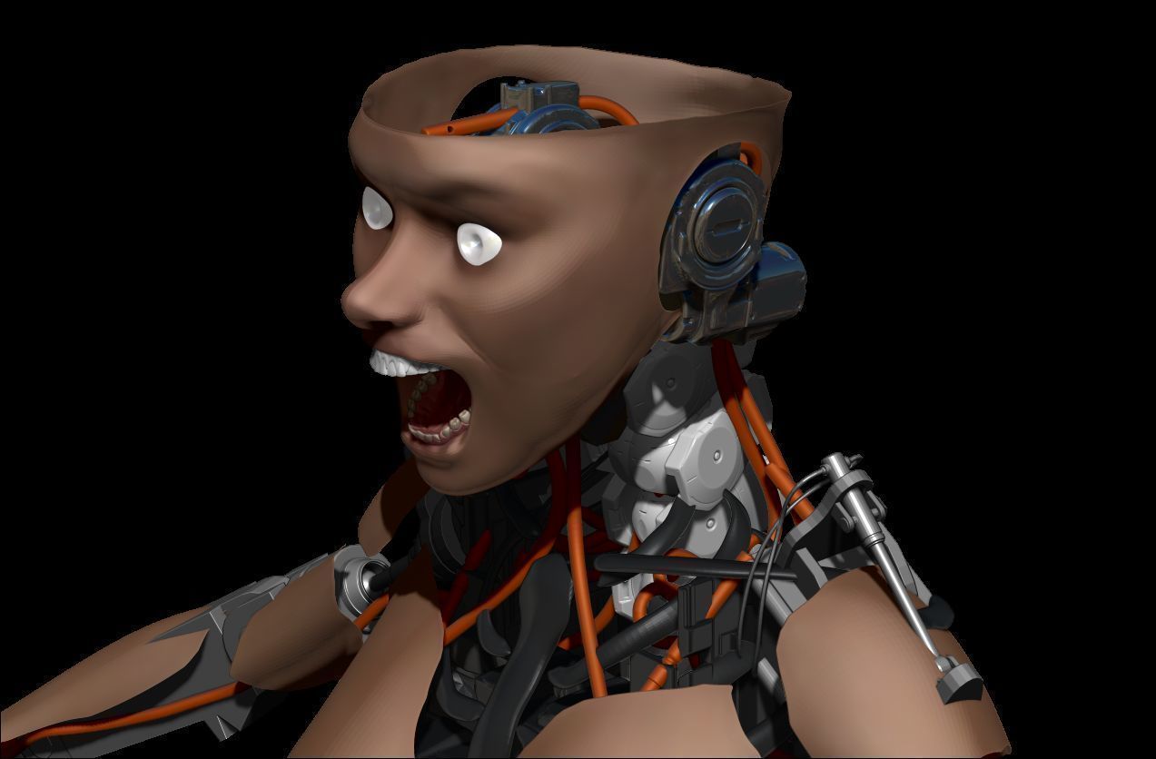 Milena Bot renderable 3D model_9