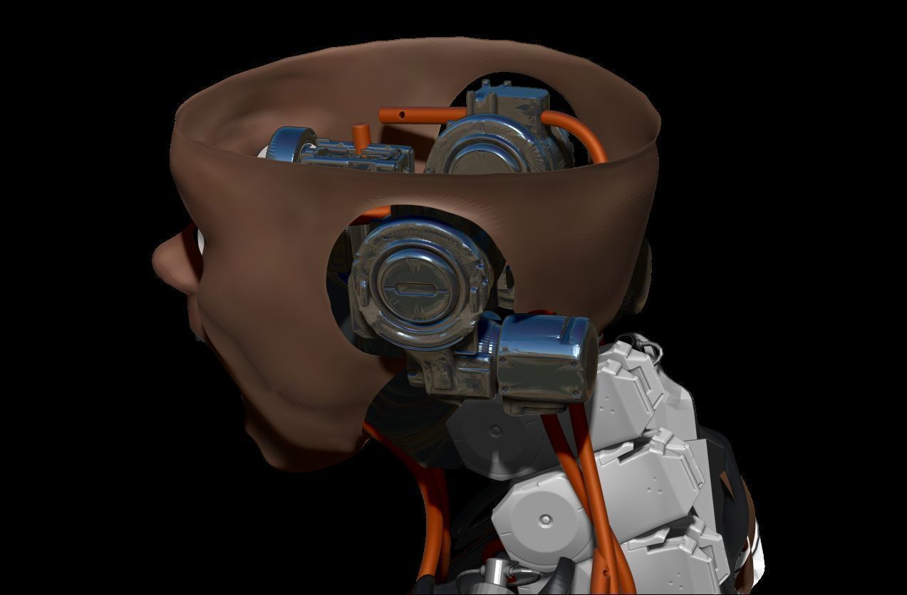 Milena Bot renderable 3D model_7