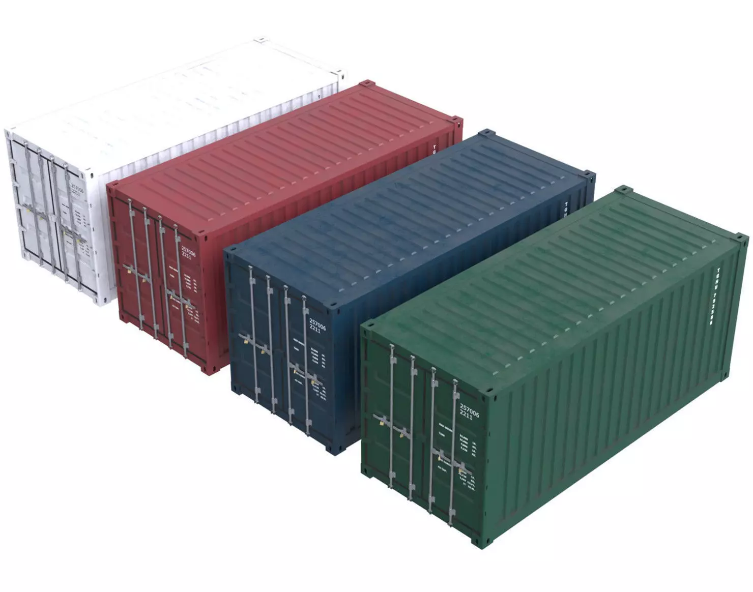 3D model Cargo Container 2B VR / AR / low-poly | CGTrader