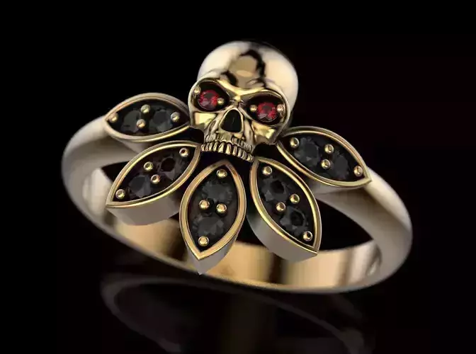 Skull Engagement Ring 6