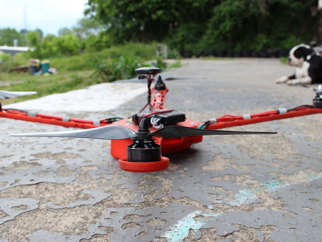 Delta Elite 3D Printable Quadcopter 3D print model_4