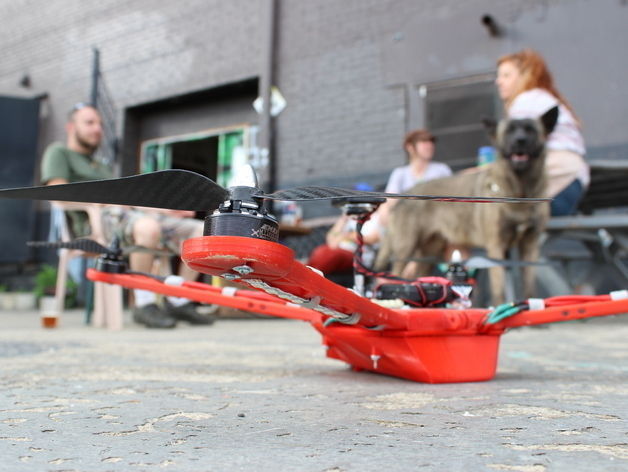 Delta Elite 3D Printable Quadcopter 3D print model_7