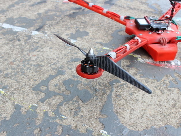 Delta Elite 3D Printable Quadcopter 3D print model_8