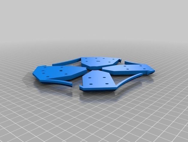 Delta Elite 3D Printable Quadcopter 3D print model_10