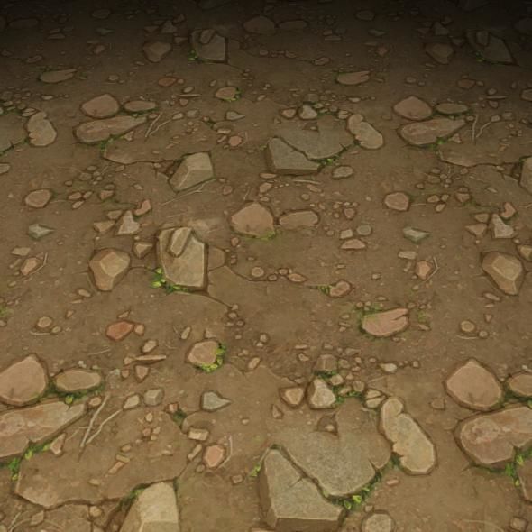 ground stone grass tile 24