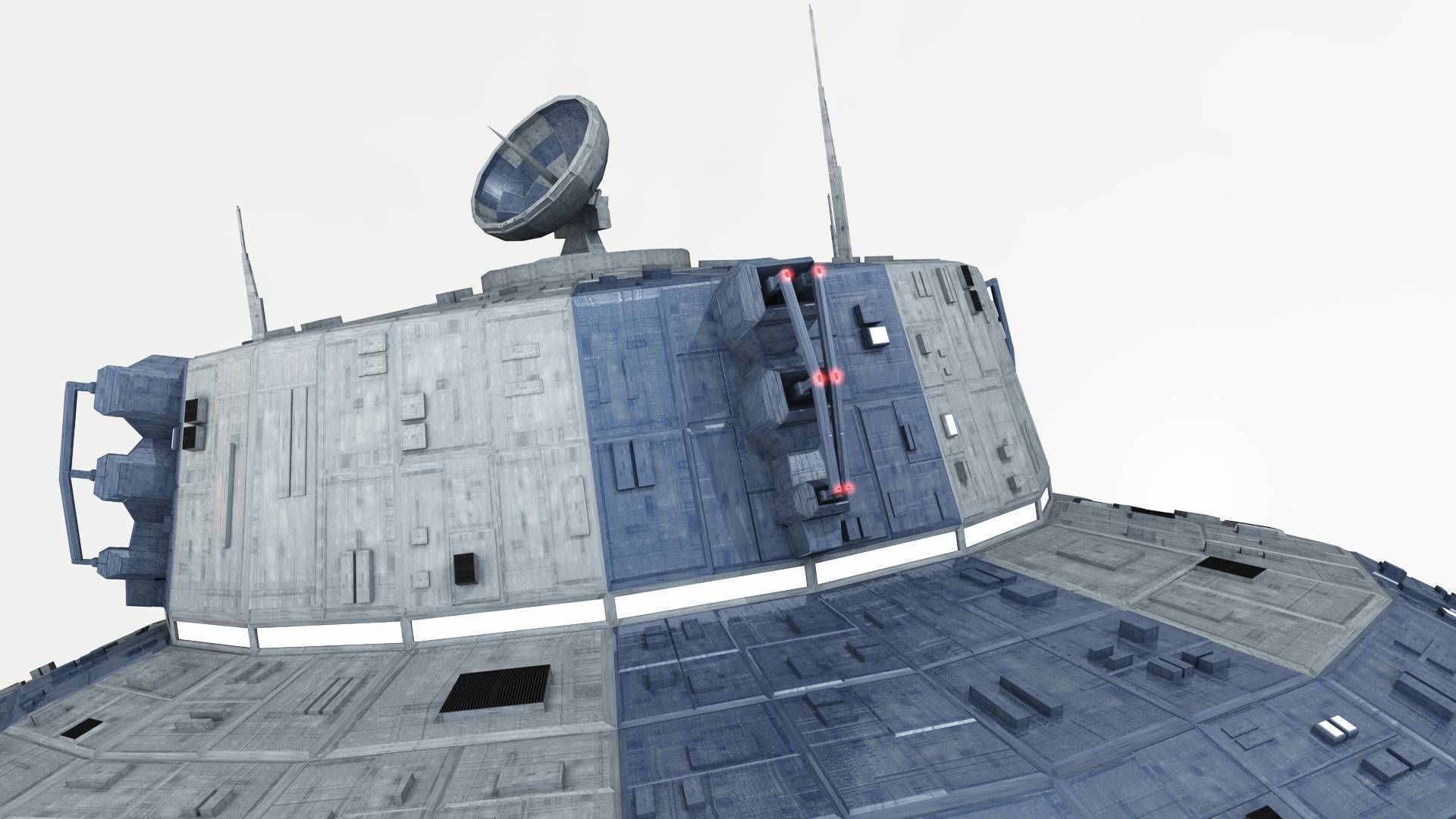 Omega Oribital - Space Station Low-poly 3D model_7