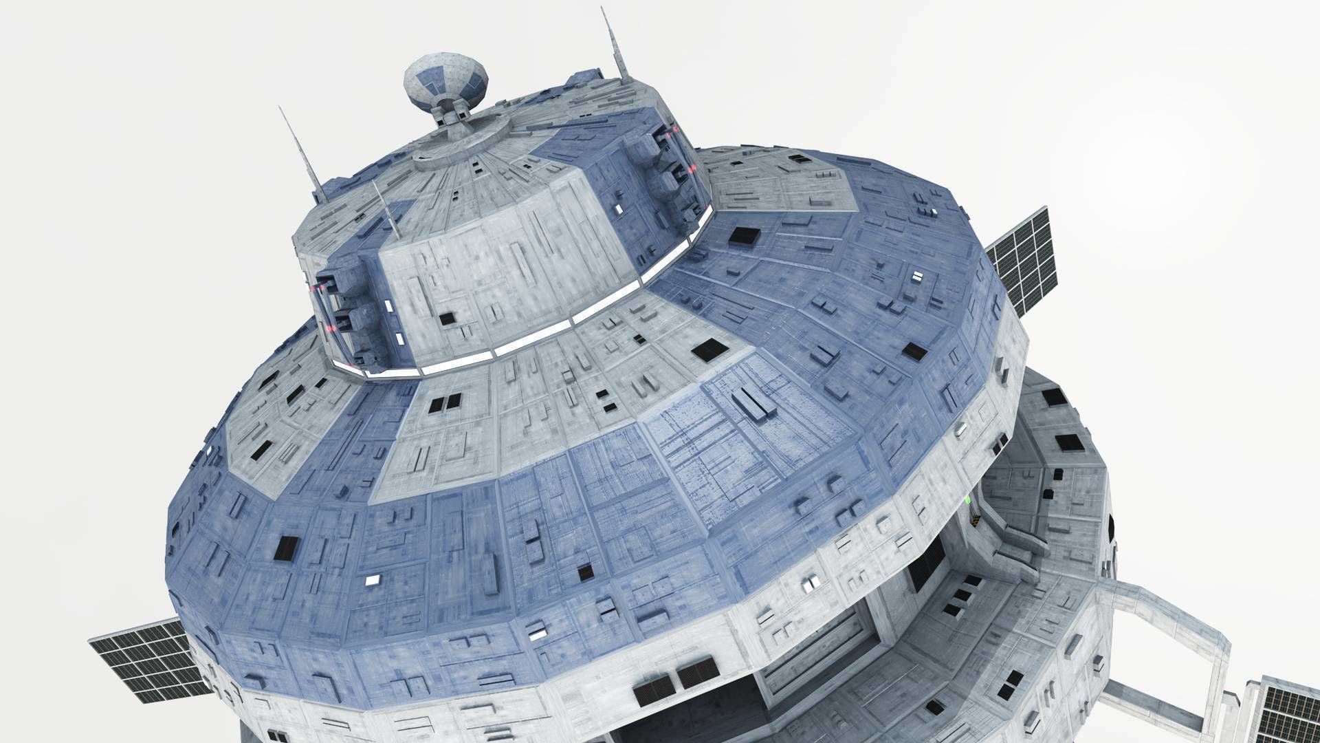 Omega Oribital - Space Station Low-poly 3D model_6