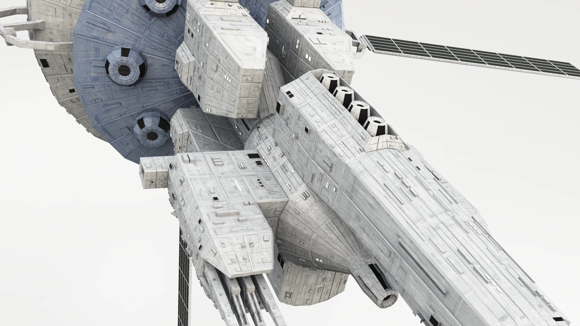 Omega Oribital - Space Station Low-poly 3D model_14