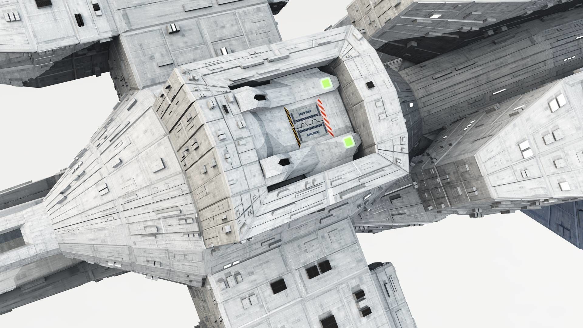 Omega Oribital - Space Station Low-poly 3D model_15