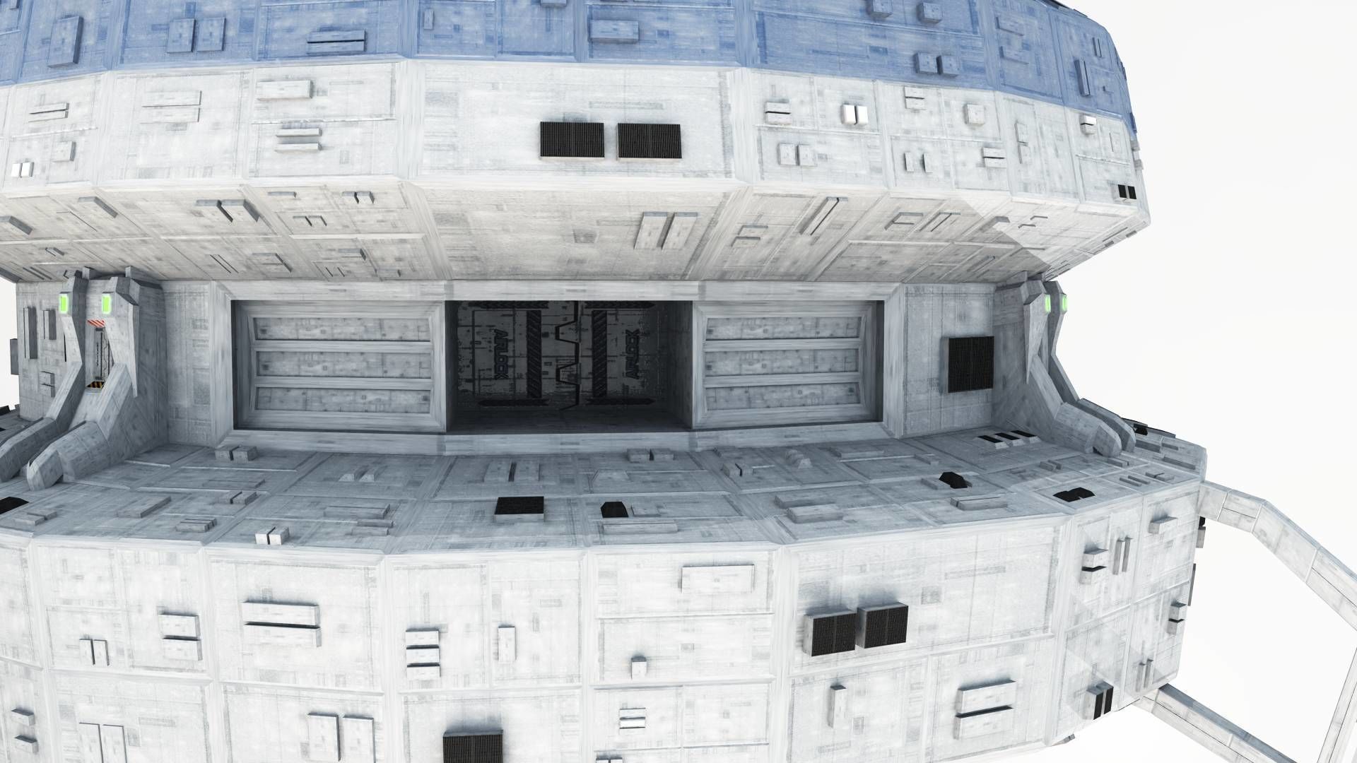 Omega Oribital - Space Station Low-poly 3D model_8