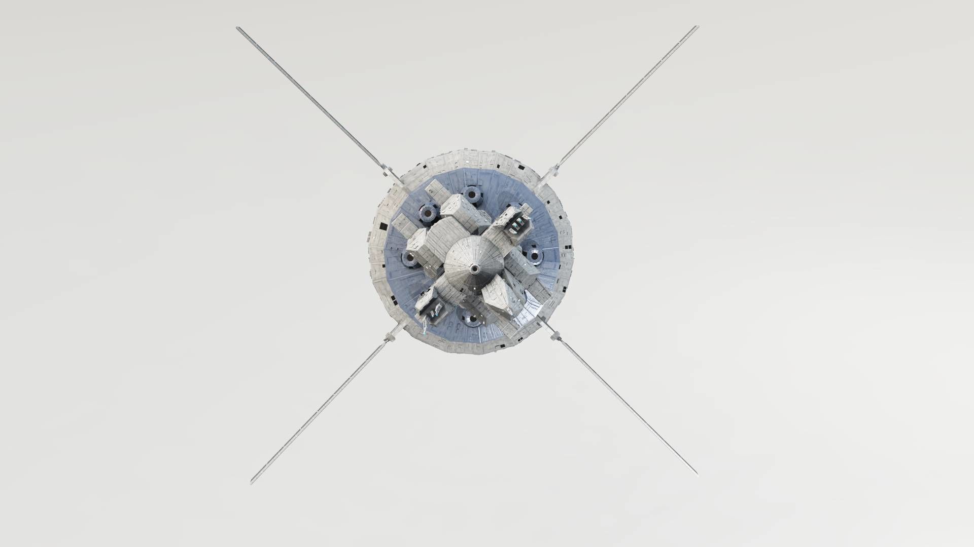 Omega Oribital - Space Station Low-poly 3D model_3