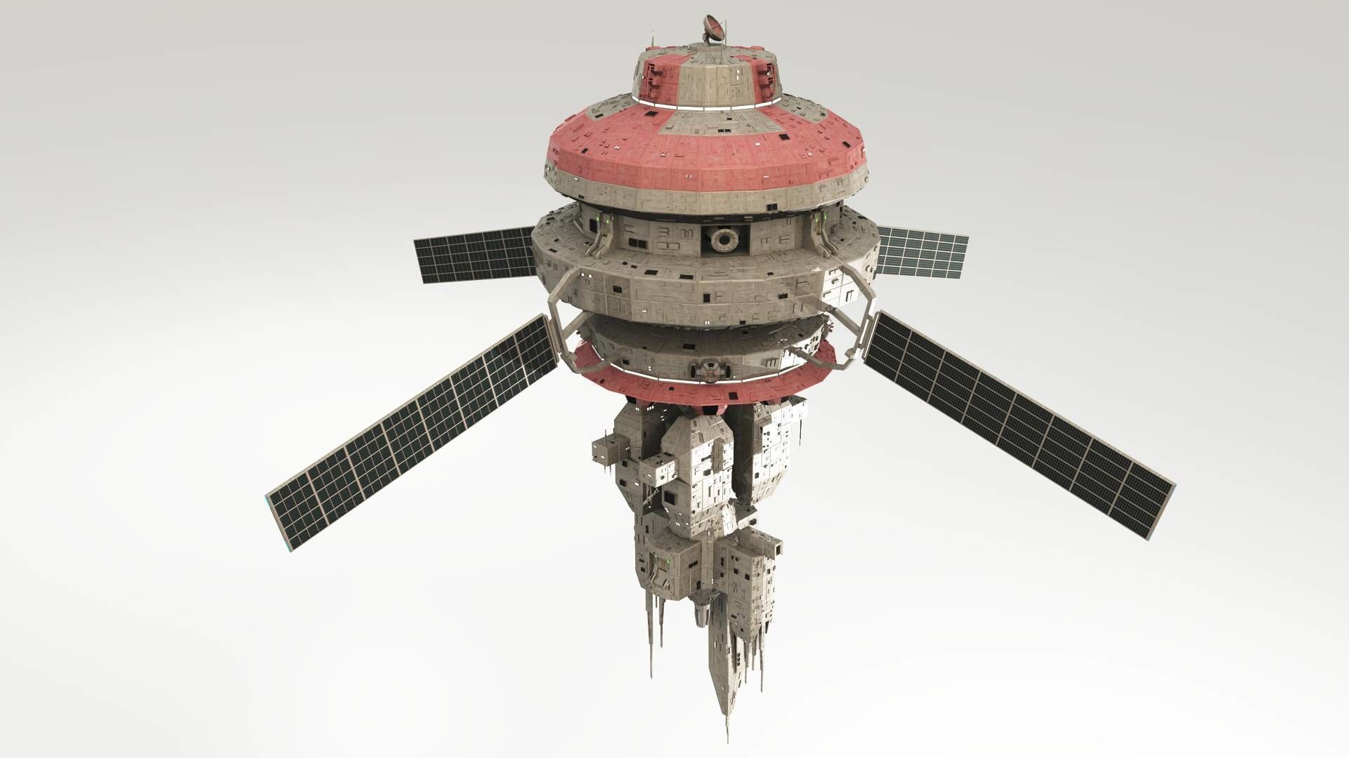 Omega Oribital - Space Station Low-poly 3D model_12